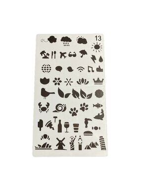 Planner Journal Reusable Washable Stencil Weather Entertainment Travel u